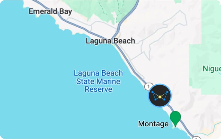 Image depicting the location of WorkFocus ’s office at 1968 S. Coast Hwy, Laguna Beach, CA.